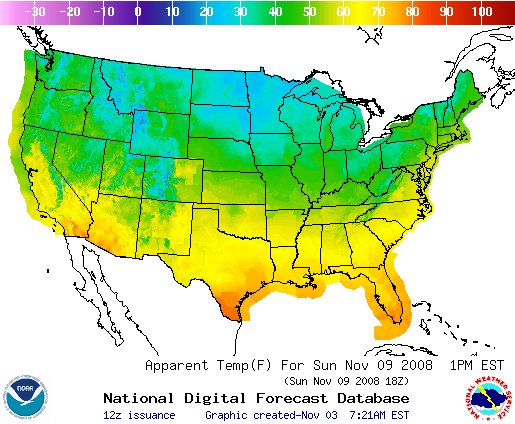 National Digital Forecast Database Image