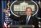 President George W. Bush speaks during a press conference in the Brady Press Briefing Room at the White House, Wednesday, Jan. 26, 2005. White House photo by Paul Morse