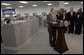 President George W. Bush delivers remarks on housing Friday, March 28, 2008, at Novadebt in Freehold, New Jersey. White House photo by Chris Greenberg