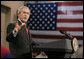 President George W. Bush gestures as he addresses the troops and their families at Fort Benning, Ga., Thursday, Jan. 11, 2007, talking about the new strategy for Iraq. White House photo by Eric Draper