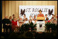 Mrs. Laura Bush addresses the students, faculty and invited guests during her visit to the St. Rosalie School, Tuesday, Jan. 9, 2007, in Harvey, Louisiana, where Mrs. Bush toured the school’s rebuilding progress following Hurricane Katrina, including the school’s newly re-opened and renovated library. White House photo by Shealah Craighead