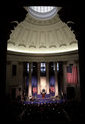 President George W. Bush delivers remarks on the economy on Wall Street in New York City Wednesday, Jan. 31, 2007. "When people across the world look at America's economy what they see is low inflation, low unemployment, and the fastest growth of any major industrialized nation," said the President. "The entrepreneurial spirit is alive and well in the United States." White House photo by Paul Morse