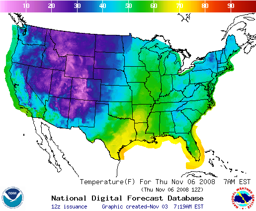 National Digital Forecast Database Image