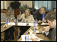 Secretary Spellings talks with staff at Humboldt Park Charter School in Milwaukee, Wisconsin.  During the visit, Spellings presented an Early Reading First grant to Marquette University that will benefit students in the Milwaukee area.