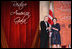 Mrs. Laura Bush is presented with an award by Dick Moe, president of the National Trust for Historic Preservation, Tuesday evening, June 12, 2007 in Washington, D.C., in recognition of Mrs. Bush's sustained commitment and contributions to the preservation of America's heritage.