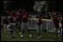 President George W. Bush hosts Tee Ball on the South Lawn with The Oriole Advocates Challengers of Marley Area Little League of Glen Burnie, Maryland and The Ridley Police Challengers of Leedom Little League, Ridley Park, Pennsylvania, July 27, 2003.