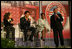 Claude Allen, Assistant to the President for Domestic Policy, right, leads a session of the program, Thursday, Oct. 27, 2005 at Howard University in Washington, during the White House Conference on Helping America's Youth. 