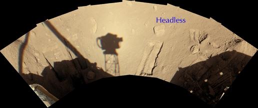 'Headless' Chosen for Attempt to Move a Martian Rock