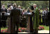 President George W. Bush and Hamid Karzai of Afghanistan hold a joint press conference in the Rose Garden Tuesday, June 15, 2004.