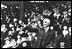 President Warren G. Harding was a real baseball fan. He once hosted Babe Ruth at the White House and attended this 1922 opener with his wife and then Secretary of Commerce, Herbert Hoover.