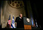 Vice President Dick Cheney delivers remarks, Thursday, May 8, 2008, at a reception celebrating the 60th anniversary of the founding of the state of Israel, hosted by the Israeli Embassy at the Andrew Mellon Auditorium in Washington, D.C. White House photo by David Bohrer