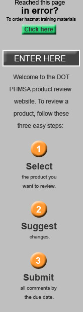Image with link to the Product review page and to the hazmat training home page.