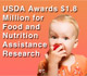 USDA Awards $1.8 Million for Research on Food and Nutrition Assistance Programs