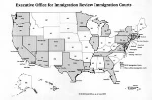 Executive Office for Immigration Review Field Offices