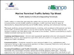 NMSA’s Marine Terminal Traffic Safety Tip Sheet