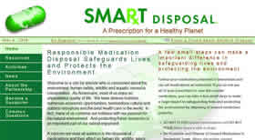 screen shot of smart disposal web site