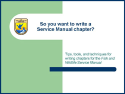 How to write a manual chapter