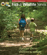 Cover of Fish and Wildlife News Special Children & Nature Edition. Credit: USFWS.
