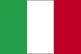 Flag of Italy is three equal vertical bands of green (hoist side), white, and red.