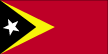 Flag of Timor-Leste is red, with a black isosceles triangle (based on the hoist side) superimposed on a slightly longer yellow arrowhead that extends to the center of the flag; there is a white star in the center of the black triangle.