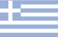 Flag of Greece is nine equal horizontal stripes of blue alternating with white; there is a blue square in the upper hoist-side corner bearing a white cross.