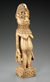 An ivory female figure from the Benin kingdom in Nigeria, courtesy of the National Museum of African Art. AP Image