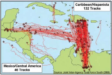 Figure 24. Suspected Drug Trafficking Flights Leaving Venezuela