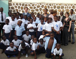 Ambassador Mark P. Lagon at the BICE School and shelter for children vulnerable to human trafficking in Cote d’Ivoire in February 2008. State Department photo.