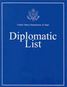 Publication cover: United States Department of State Diplomatic List.
