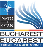 Logo: NATO Bucharest Summit, April 2-4, 2008
