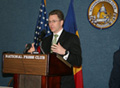 Acting Assistant Secretary Volker delivers remarks at National Press Club Newsmaker Program, Mar. 20, 2008. [Photo courtesy of Embassy of Romania]