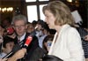 U.S. Trade Representative Susan Schwab talks with the press following the close of global trade talks in Geneva in July 2008. © AP Images