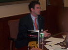 Jared Cohen and African Affairs employees at a discussion on the Rwandan Genocide.  State Department photo.