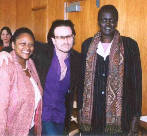 Assistant Secretary Frazer meets with Bono and Sudanese official, Rebecca Garang [State .