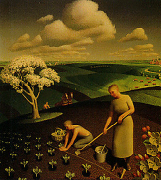 Grant Woods' "Spring in the Country"