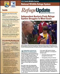 Cover of the September/October Refuge Update bimonthly newsletter
