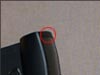 Red ring marks top of monitor