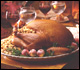 Roast turkey on a platter