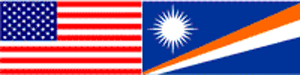 USA and RMI flags