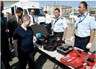 Kosovo Customs Officers demonstrate various detection tools and techniques to Ambassador Kaidanow. [Photo: Arbnor Haxhibeqiri, Embassy Pristina.]
