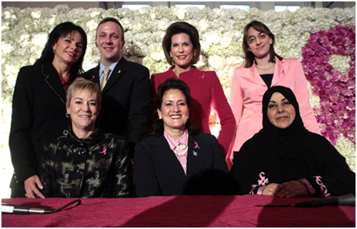 Speakers at the October 7, 2008 Symposium on Breast Cancer Global Awareness.