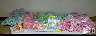 photo of seized ecstasy tablets