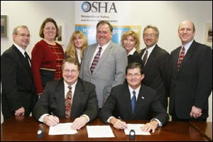 National Telecommunications Safety Panel signs national Alliance on February 26, 2004.