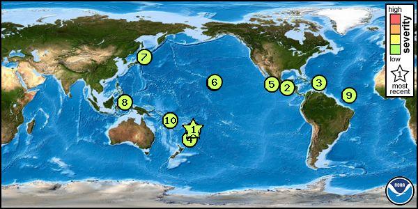 Tsunami Messages for All Regions (Past 60 Days)