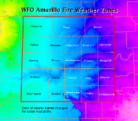 Amarillo Fire Weather Zones