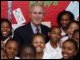 President Bush and Secretary Spellings with students at the Woodridge Elementary and Middle Campus in Washington, D.C.  White House Photo by Paul Morse