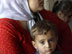 Northern Iraq, Tewala Village - An Iraqi woman and her young son sit and wait to talk to teh doctor during one of the mobile team visits to the village of Tewala.