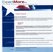 Screenshot of the ExpectMore.gov website