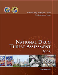 Cover image of the National Drug Threat Assessment 2008.