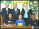 Secretary Spellings, Mayor Bloomberg, and Chancellor Klein with students at the Kipp Charter School in New York.
